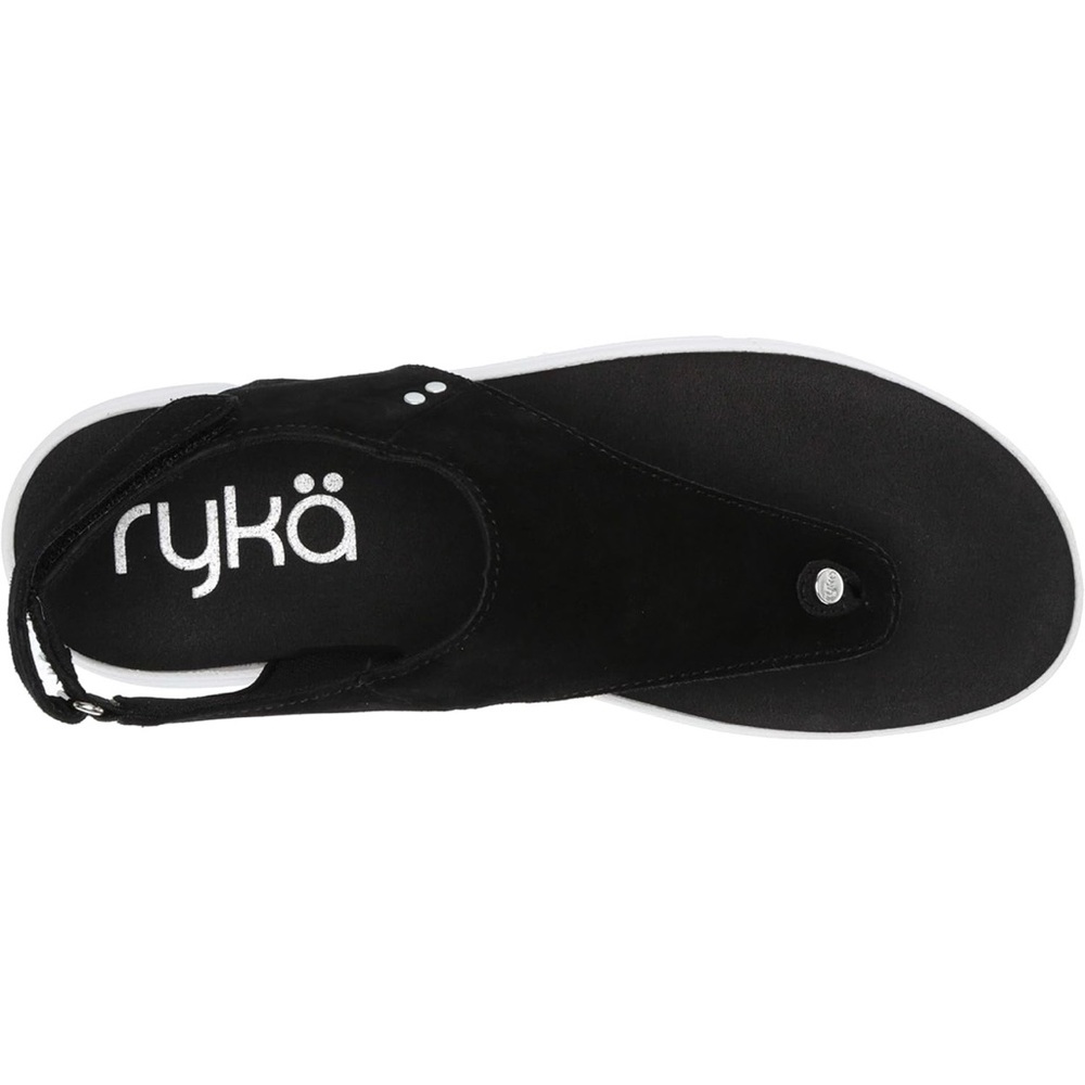 Ryka Women’s Margo Black Suede and White Sandals Size 8 W - Picture 11 of 14